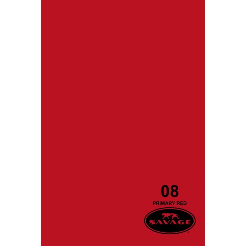 Savage Widetone Seamless Background Paper (Primary Red, 86 x 12yd)