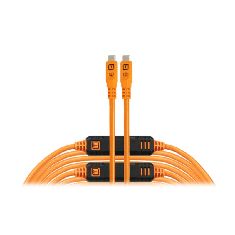 Tether Tools TetherPro Optima USB-C Cable (31', High-Visibility Orange)