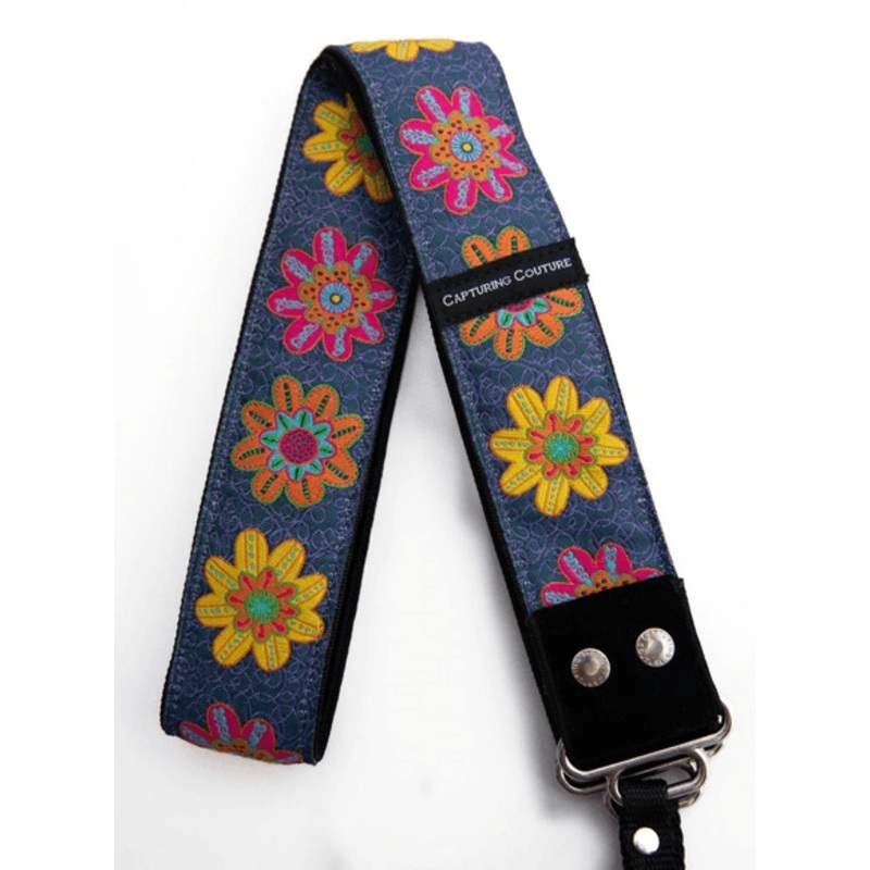 Capturing Couture Camera Strap: Daisy Denim 1.5