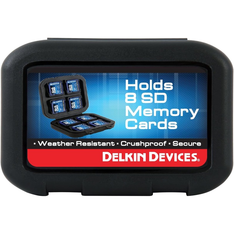 Delkin SD Card Storage Totes - Black