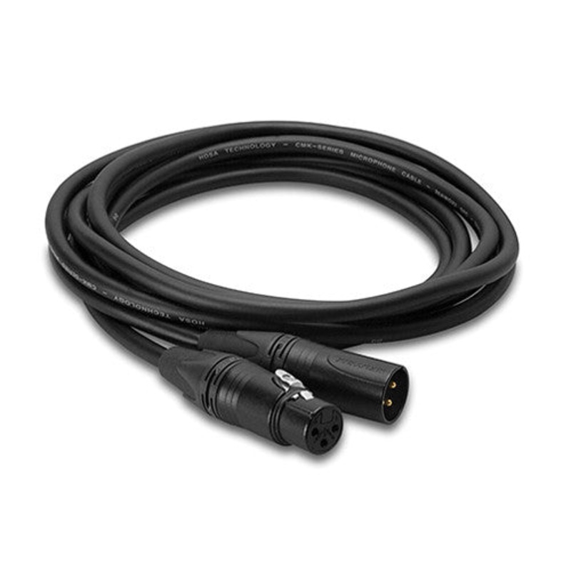Hosa Technology 3-Pin XLR Male to 3-Pin XLR Female (20 Gauge) Balanced Microphone Cable - 10