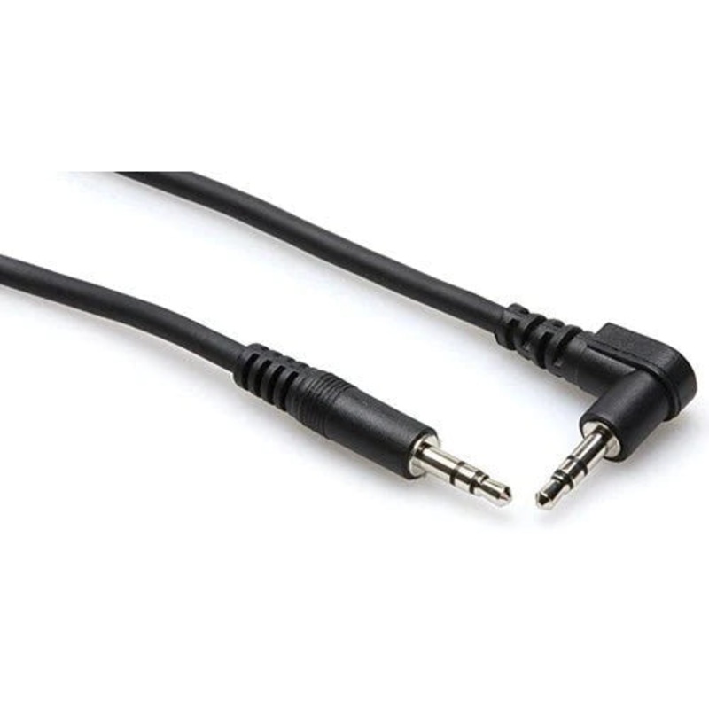 Hosa Technology Stereo Mini Male to Stereo Mini Angled Male Cable (10)