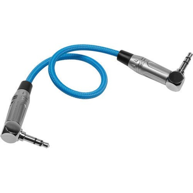 Kondor Blue 3.5mm to 3.5mm Right-Angle Timecode Audio Cable (10)