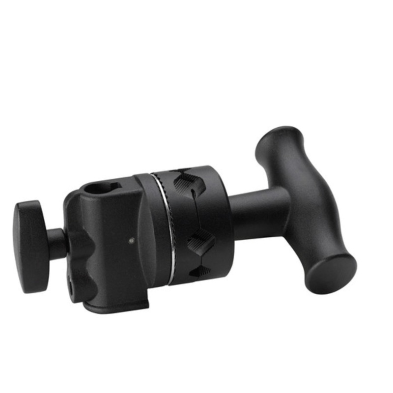 Kupo 2-1/2" Grip Head With Big Handle (Black Powder-Coated Finish)
