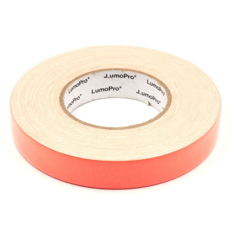 LUMOPRO FLUORESCENT ORANGE 1" X 55 YARD GAFFER TAPE