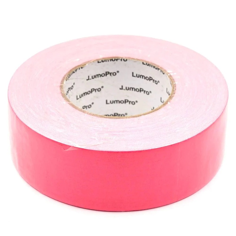 Lumopro Fluorescent Pink 2 X 55yd Gaffer Tape
