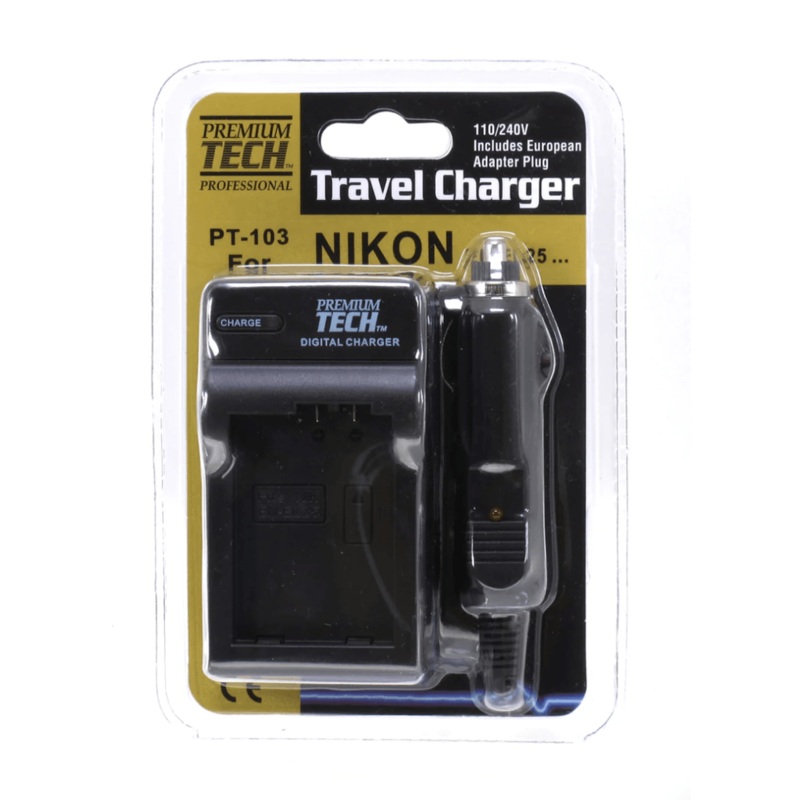 Premium Tech PT-103 Travel Charger for Nikon EN-EL25