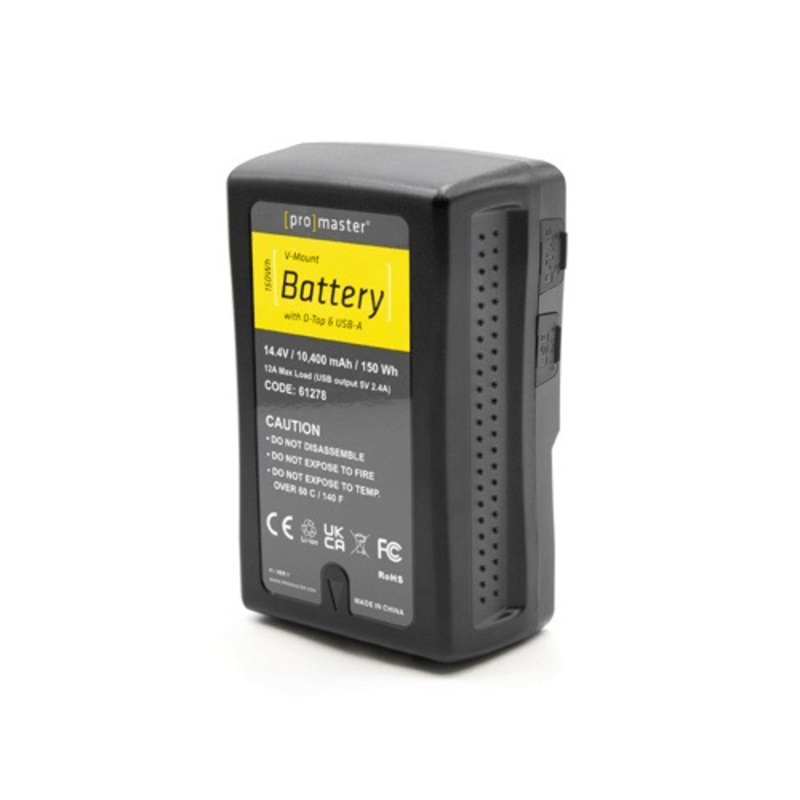 Promaster V-Mount Battery/Charger Kit 150Wh with D-Tap & USB-A
