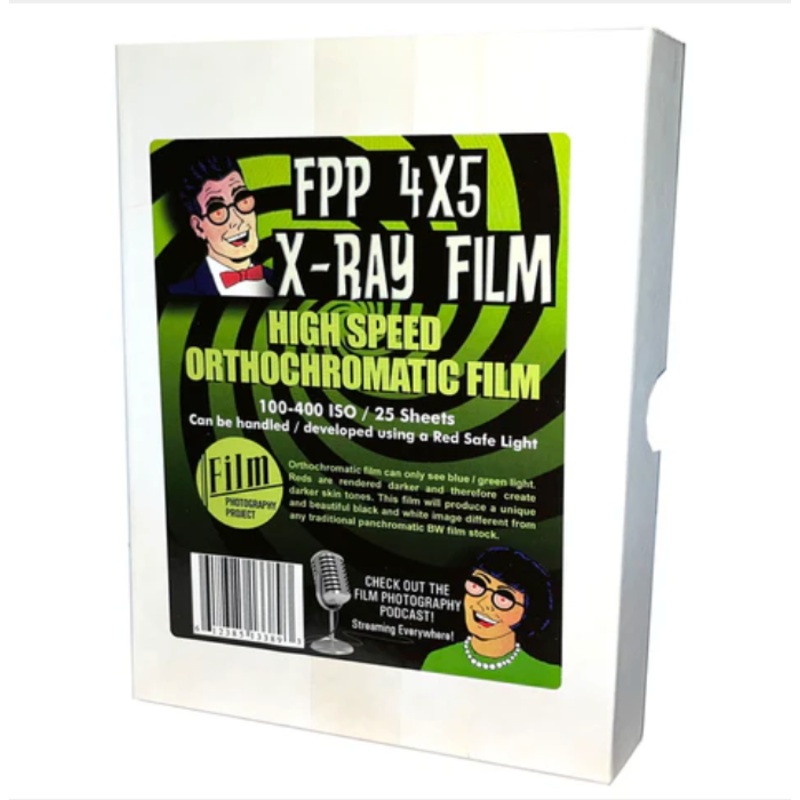 Film Photography Project 4x5 Sheet Film - FPP High Speed X-Ray Film - (25 Sheets)