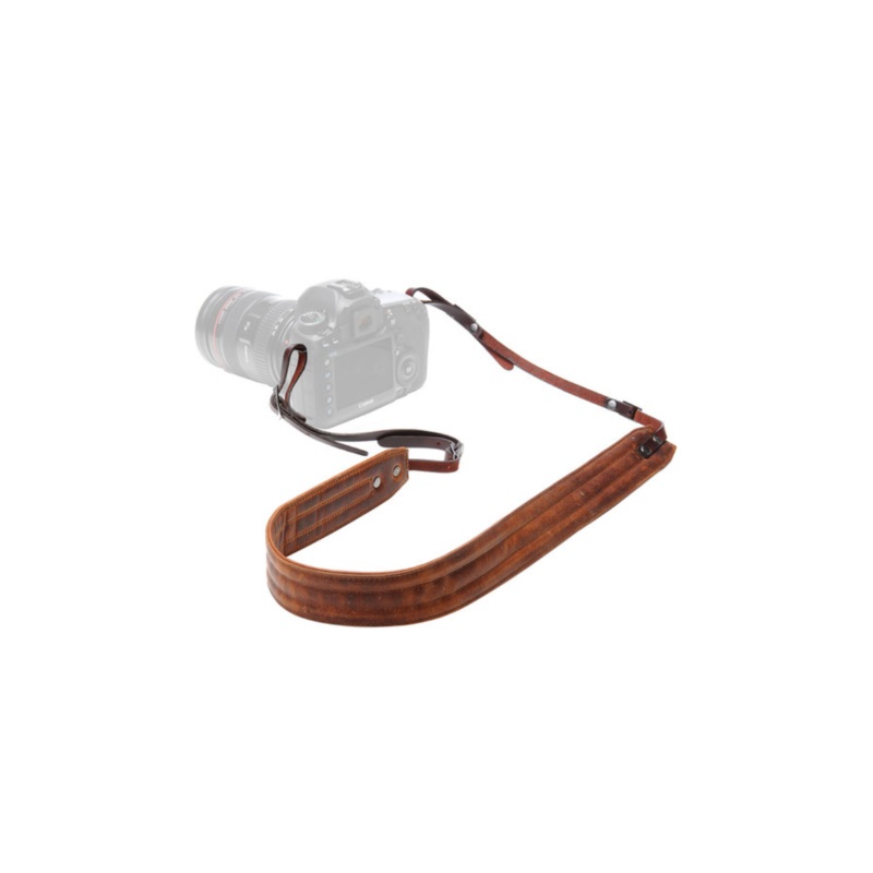 ONA Leather Presidio Camera Strap Antique Cognac