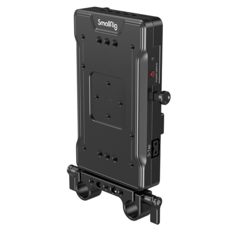 SmallRig V Mount Battery Adapter Plate with Dual 15mm Rod Clamp