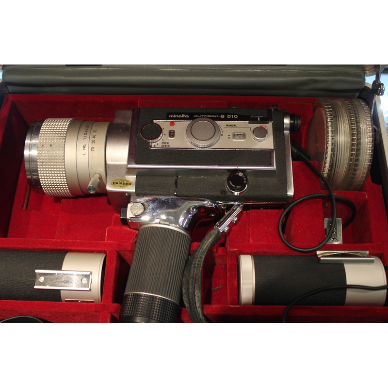 Used Minolta Autopak 8 D10 Super 8 Camera In Case With Acc Used Very Good