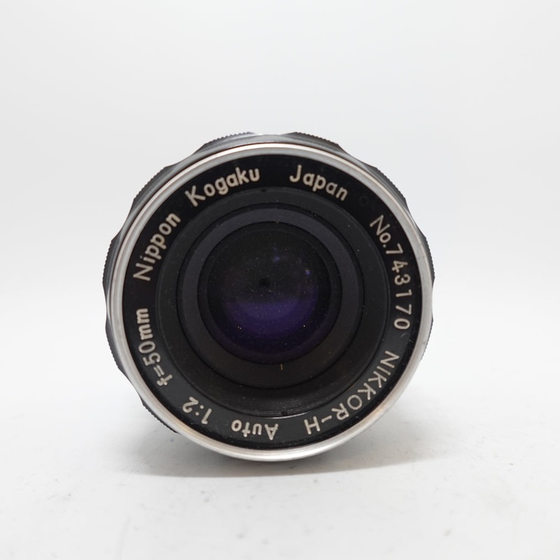 Used Nippon Kogaku Nikkor-H Auto 50mm f/2 F Mount SLR Lens | Black | U9