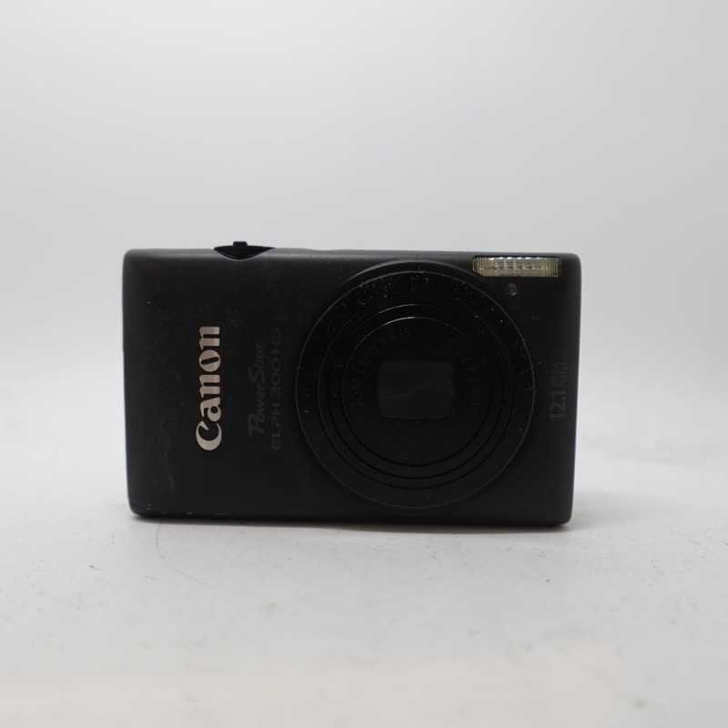 Used Canon PowerShot ELPH 300 HS Digital Point and Shoot Camera | Black | U9