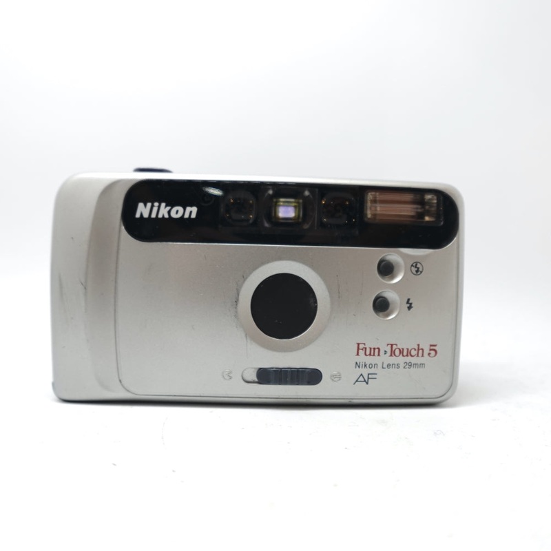Used Nikon Fun Touch 5 AF 35mm Point and Shoot Camera | Grey | U8