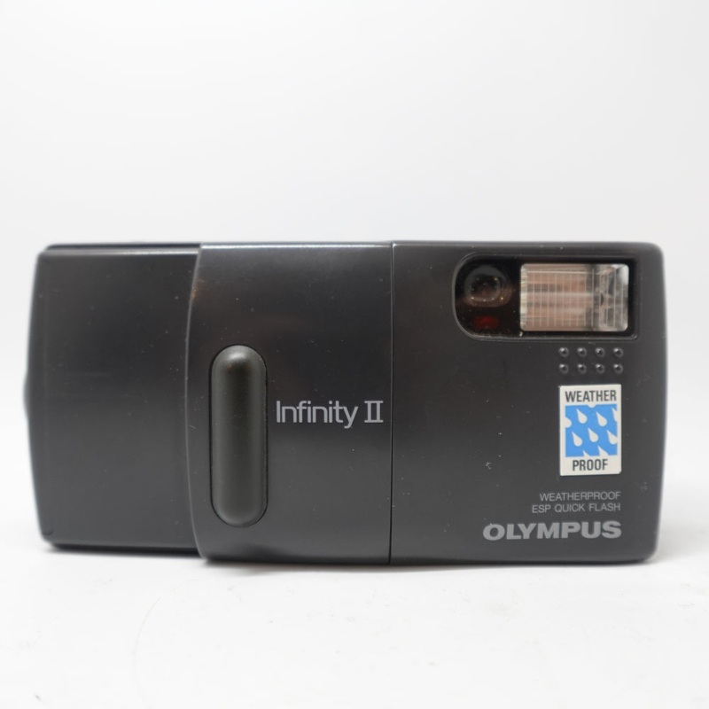 Used Olympus Infinity II Quartz Date 35mm Point and Shoot Camera | Black | U9+