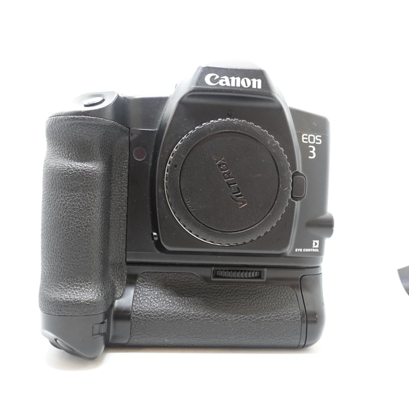Used Canon EOS 3 w/ PB-E2 Power Drive Booster 35mm AF SLR Camera | Black | U9