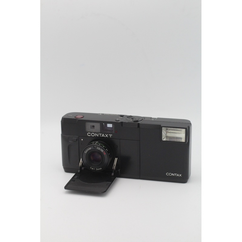 Used Contax T Black w/ Flash Used Very Good