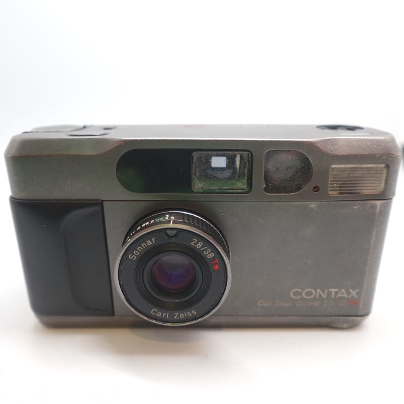 Used Contax T2 35mm Point and Shoot w/ Data Back | Titanium Black | U7