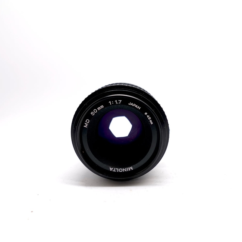 Used Minolta MD 50mm f/1.7 SLR Lens | Black | U9
