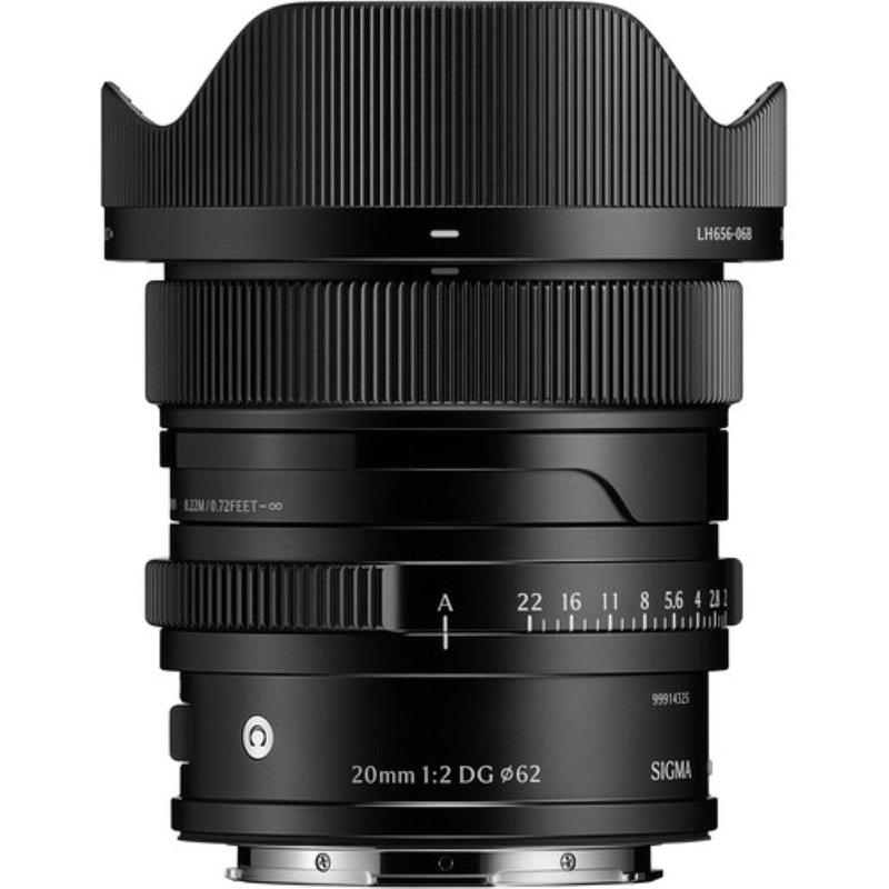 Sigma 20mm f/2 DG Contemporary Lens | L-Mount, Black