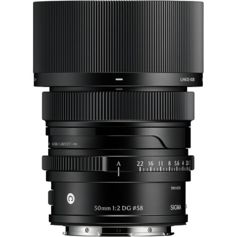 Sigma 50mm f/2 DG Contemporary Lens | L-Mount, Black