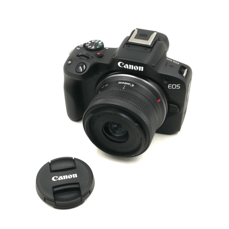 Canon EOS R50 Mirrorless Camera with 18-45mm and 55-210mm Lenses | Black **OPEN BOX**