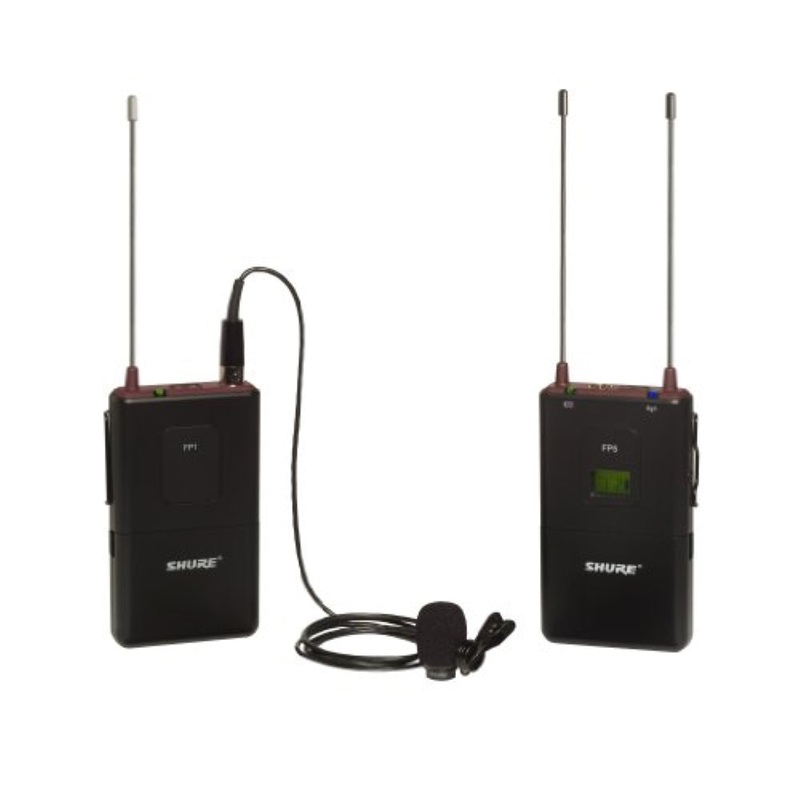 Shure FP15/83 Camera-Mount Wireless Omni Lavalier Microphone System | G5: 494 to 518 MHz