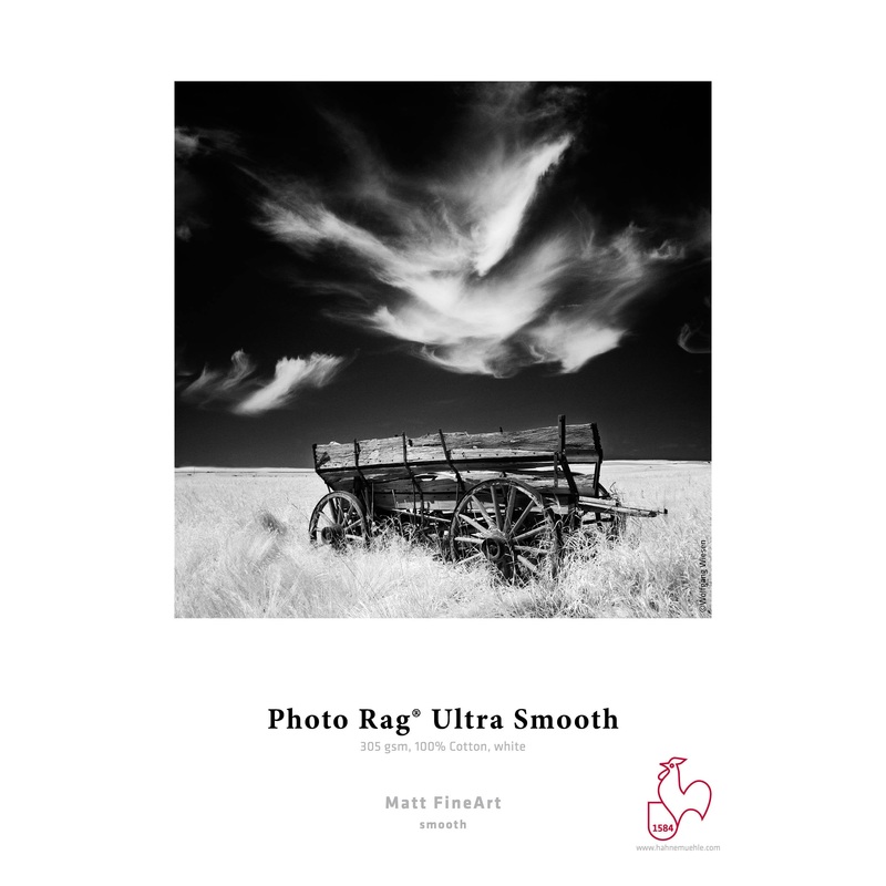 Hahnemhle Photo Rag Ultra Smooth | 17 x 22" Paper, 25 Sheets