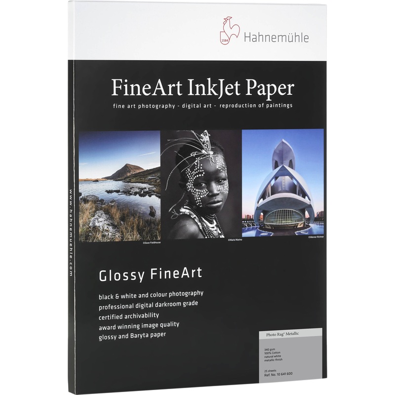 Hahnemuhle Photo Rag Metallic 340gsm | 13" x 19", 25 Sheets