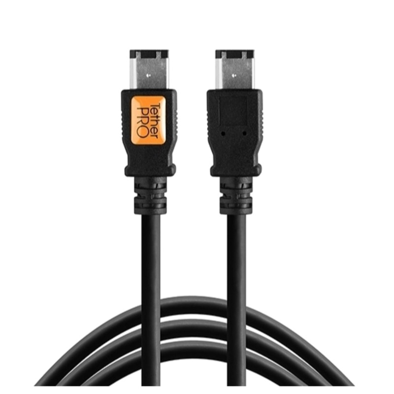 Tether Tools TetherPro FireWire 400 6-Pin to FireWire 400 6-Pin Cable | Black, 15'