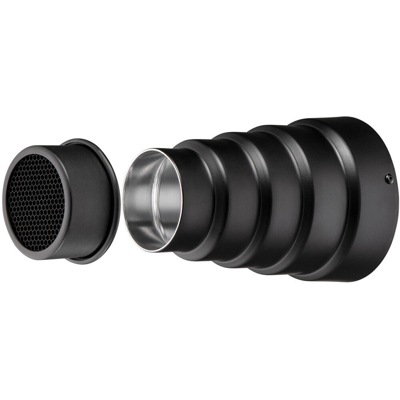 Westcott Snoot with Honeycomb Grid for FJ200 and FJ80 | Includes FJ80 Magnetic Mounting Ring