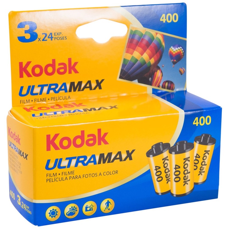 Kodak UltraMax 400 Color Negative Film | 35mm Size Roll, 24 Exposure, 3 Pack