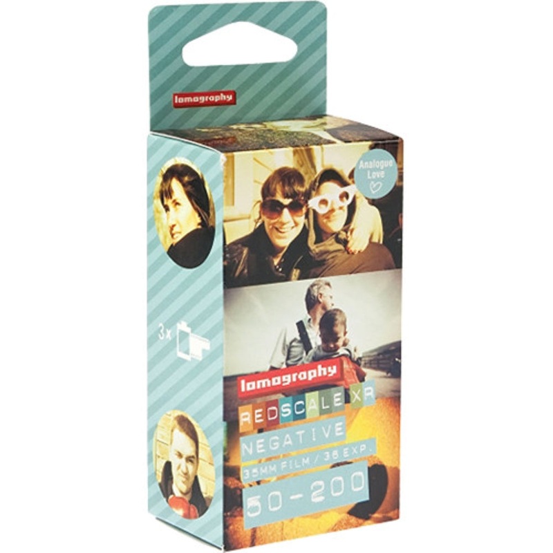 Lomography 35mm Redscale XR 50-200 Color Negative Film | Extended Range, 3 Rolls