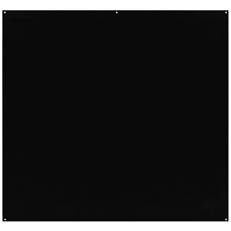 Westcott X-Drop Pro Wrinkle-Resistant Backdrop | Rich Black, 8 x 8'