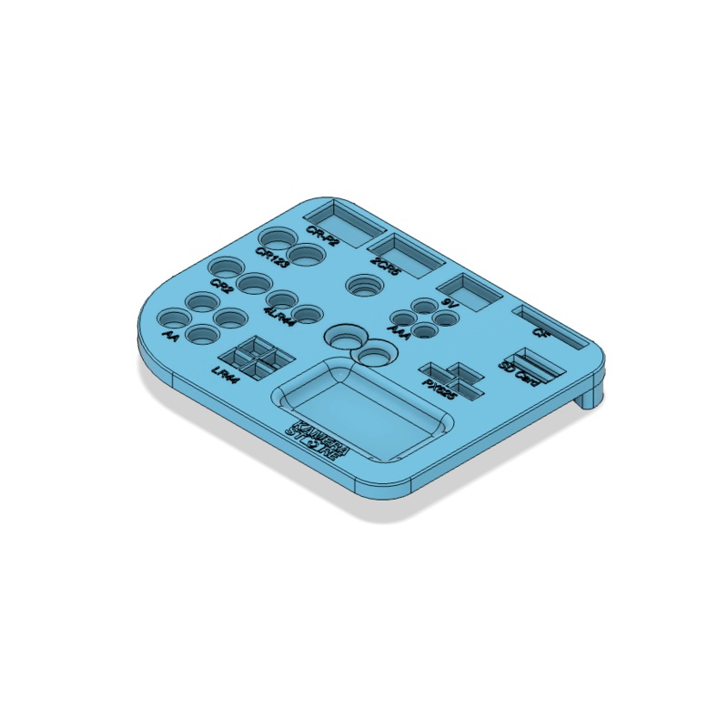 3D Model File: Kamerastore Battery Tray