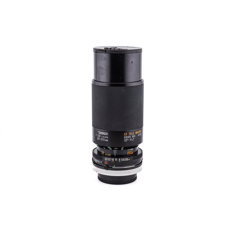 Tamron 80-210mm f3.8-4 CF Tele Macro BBAR MC (03A) + Adaptall 2 - Canon FD Adapter