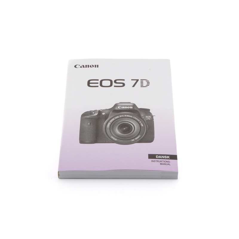 Canon 7D Instruction Manual