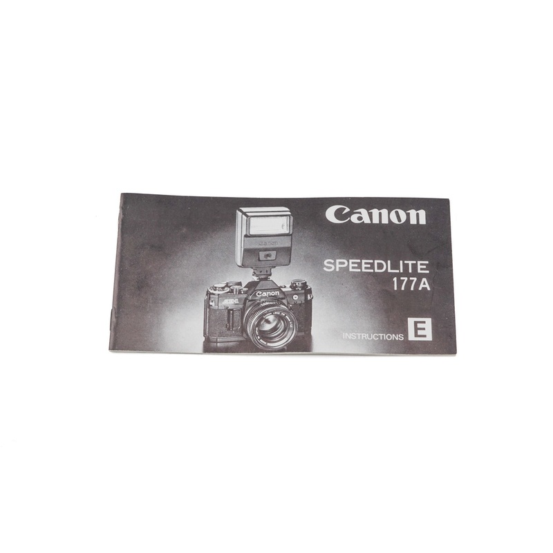 Canon Speedlite 177A Instructions