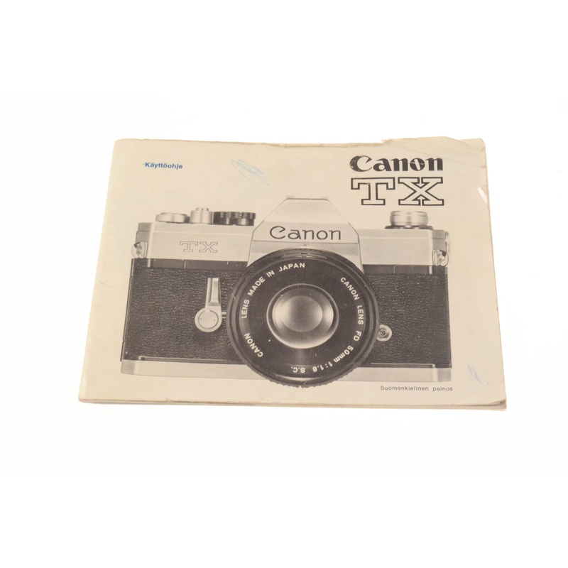 Canon TX Intructions