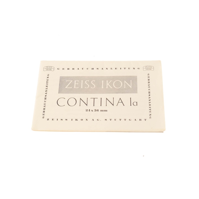Zeiss Ikon Contina 1a (526/24) Instructions