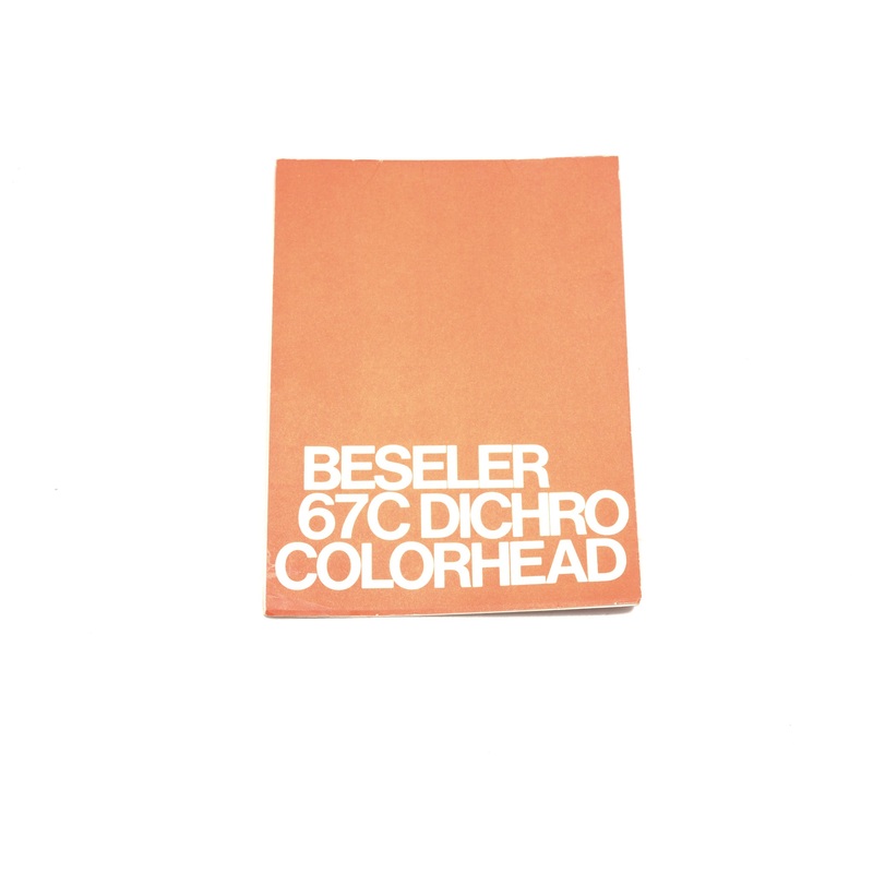 Beseler 67C Dichro Colorhead Manual