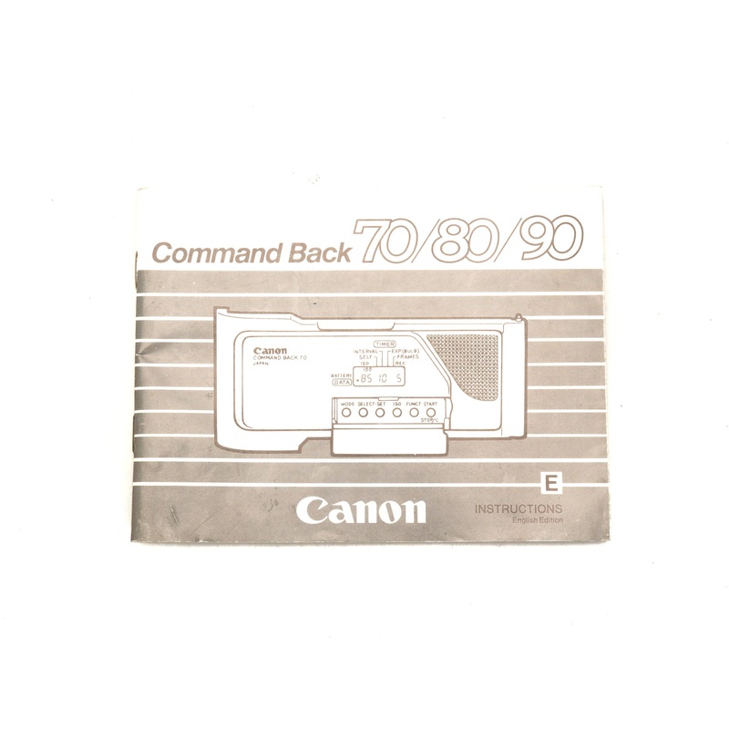 Canon Command Back 70 / 80 / 90 Instructions