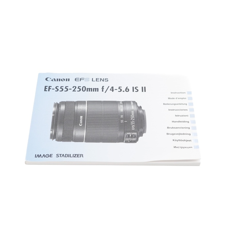 Canon EF-S35-250mm f/4.5-5.6 IS II Instructions