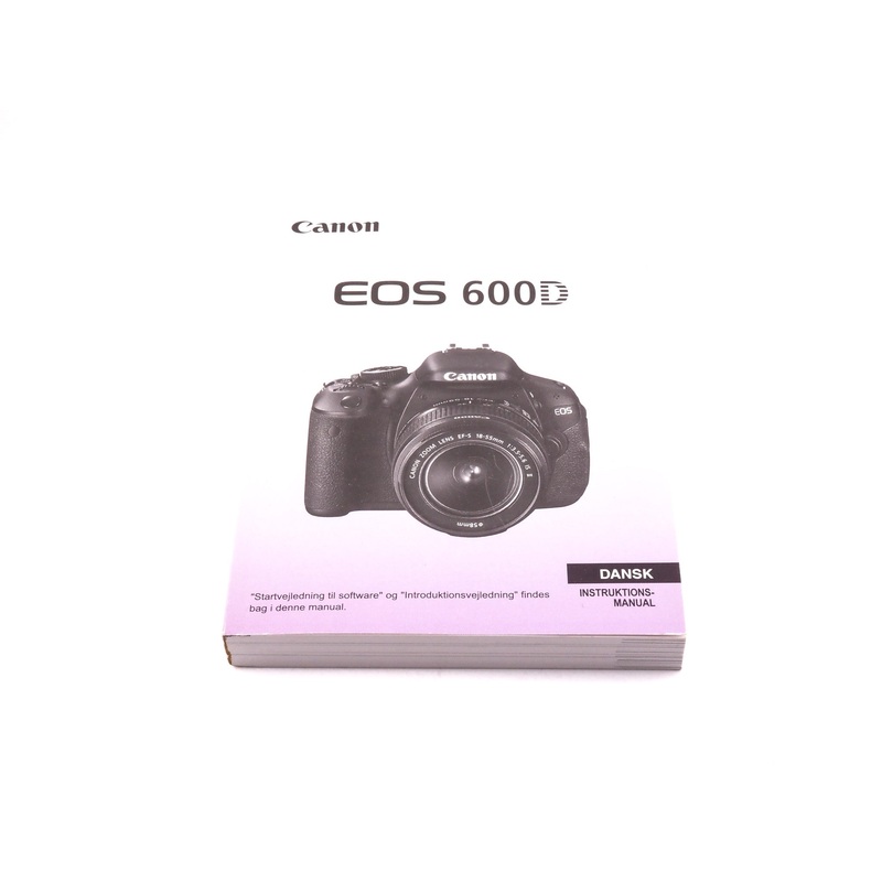 Canon EOS 600D Instructions