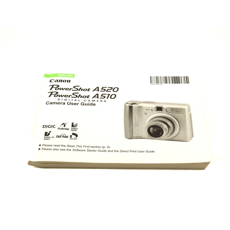 Canon PowerShot A520 / A510 Instructions