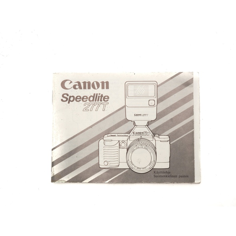 Canon Speedlite 277T Instructions
