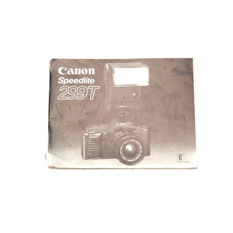 Canon Speedlite 299T Instructions