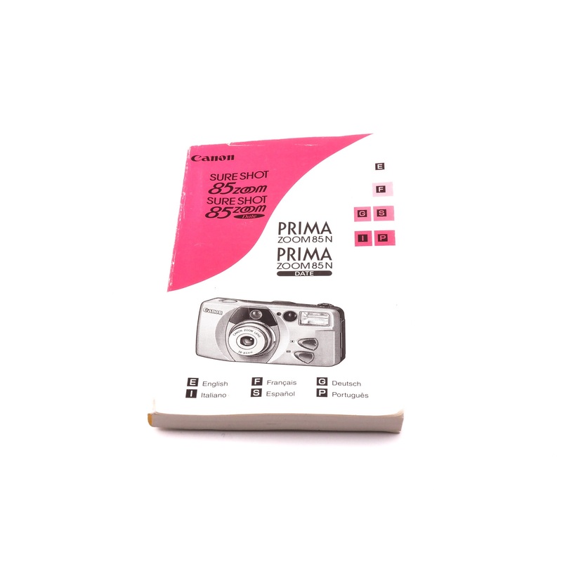 Canon Sure Shot Zoom 85 / 85 Date / 85 N /85 N Date Manual