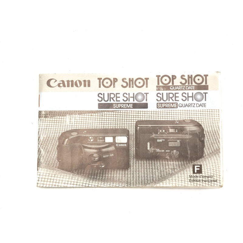 Canon Top Shot & Sure Shot Instructions
